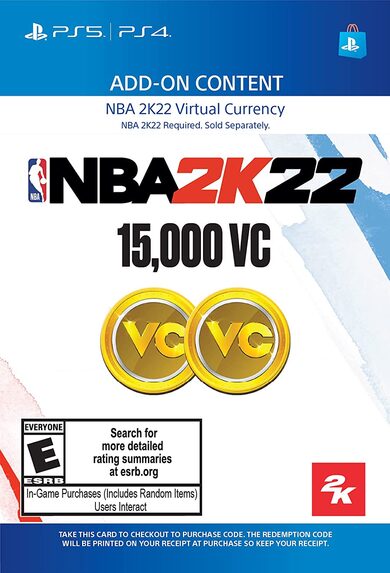 

NBA 2K22: 15000 VC (PS4/PS5) PSN Key UNITED STATES