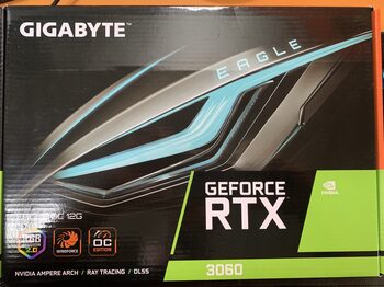 Gigabyte GIGABYTE GeForce RTX 3060 EAGLE 12G Graphics Card, 2 x WINDFORCE Fans, 12GB 192-bit GDDR6, GV-N3060EAGLE-12GD Video Card 12 GB 1320-1777 Mhz PCIe x16 GPU