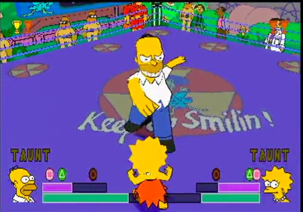 Ps1 best sale simpsons wrestling