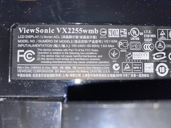 Viewsonic Vx2255wmb monitorius