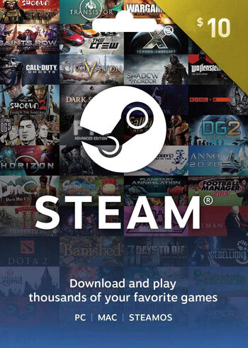 Tarjeta Regalo Steam 10 USD Clave Steam UNITED STATES