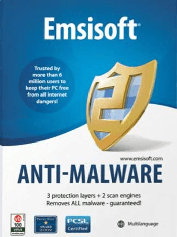 Emsisoft Anti-Malware 1 Device 1 Year Key GLOBAL