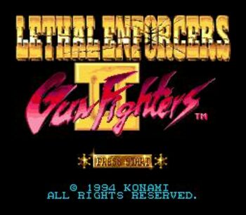 Lethal Enforcers II: Gun Fighters SEGA Mega Drive