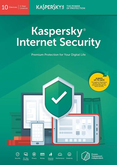 

Kaspersky Internet Security 2019 - 10 Device - 1 Year Kaspersky Key EUROPE