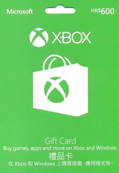 

Xbox Live Gift Card 600 HKD Xbox Live Key HONG KONG