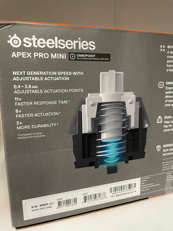 Redeem Steelseries Apex Pro Mini klaviatūra mechaninė RGB Omnipoint adjustable