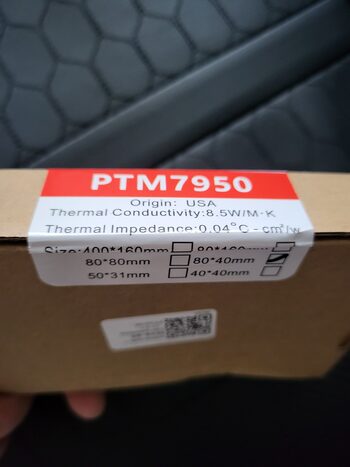 Honeywell PTM 7950 thermal pad