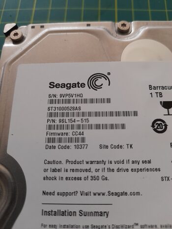 Disco duro interno 1TB SATA II 3.5 Seagate Barracuda 7200.12 (ST31000528AS)
