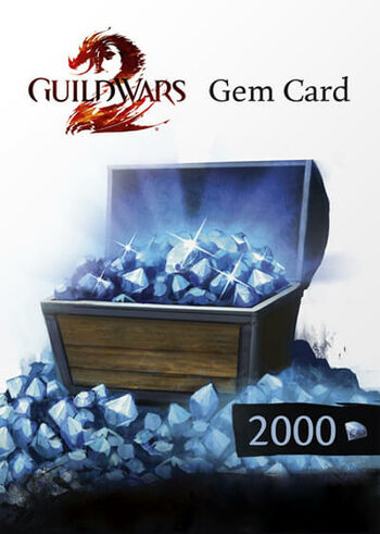 Guild Wars 2 2000 Gems Card Official website Klucz GLOBAL