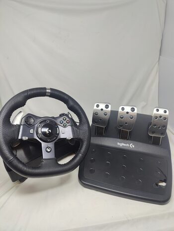 Logitech G920 vairas su pedalais. Steering wheel Xbox ONE, Series, PC.