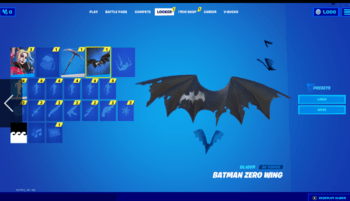 Fortnite - Batman Zero Wing (DLC) Epic Games Key GLOBALE