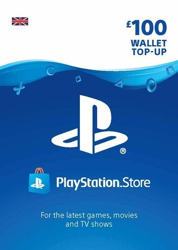 100 UK PlayStation PSN Card GBP Wallet Top Up