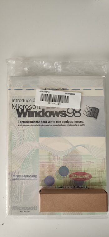 Manual Windows 98 + CD Precintado