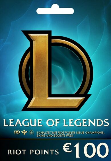 League of Legends LOL Riot Points Gamecard 100 EUR