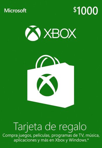 Xbox Live Gift Card 1000 MXN Xbox Live Key MEXICO