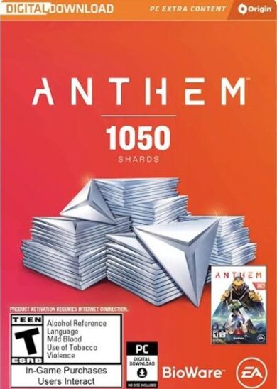 E-shop Anthem: 1050 Shards Origin Key GLOBAL