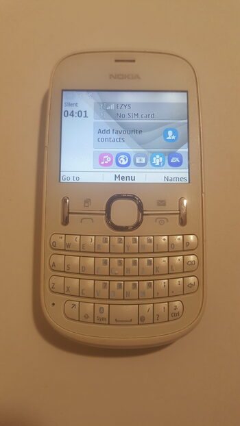 Nokia Asha 200 telefonas su dviem sim ir pilna klaviatura