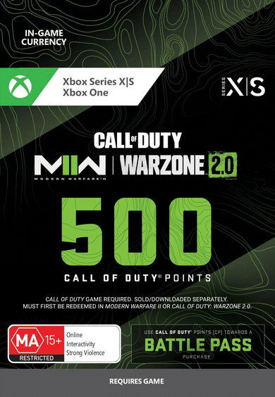E-shop 500 Modern Warfare II or Call of Duty: Warzone 2.0 Points XBOX LIVE Key GLOBAL