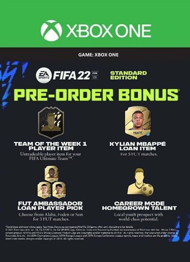 FIFA 22 PreOrder Bonus Xbox One Xbox Series X