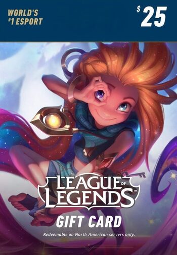 Riot Games $25 Gift Card: League of Legends 3500 Riot Points - Valorant 2450 Valorant Points - NA Server Only