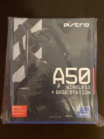 ASTRO Gaming A50 Casque sans fil + Station de Charge Gamer, 4ème Génération, Dolby, Équilibre entre son des Jeux et Voix, Connexion sans Fil 2,4 GHz, Compatible avec PS5, PS4, PC, Mac - Noir/Argent