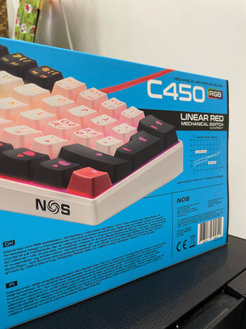 Get NOS C450 RGB Limited edition! Klaviatūra Mechanical Mini Pro Keyboard Red switches