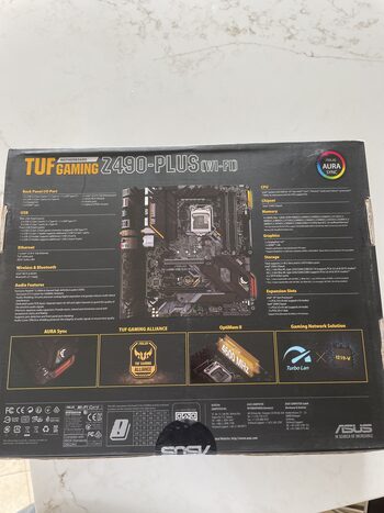 Buy Asus TUF GAMING Z490-PLUS (WI-FI) Intel Z490 ATX DDR4 LGA1200 2 x PCI-E x16 Slots Motherboard