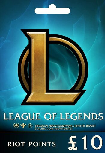 Carte cadeau League of Legends £10 - 1520 Riot Points / Valorant Points - EU WEST Server Only