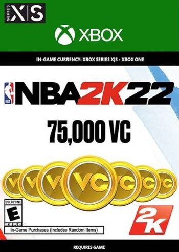 NBA 2K22: 75000 VC XBOX LIVE Klucz GLOBAL