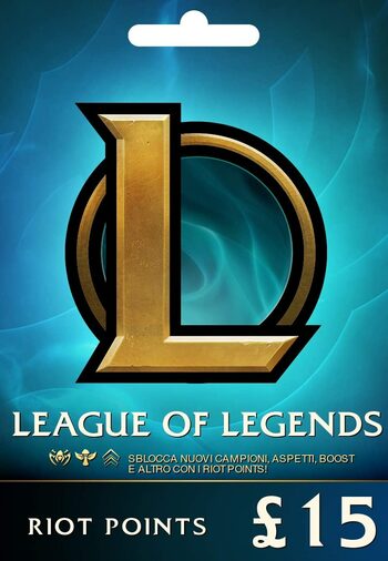 League of Legends Gift Card £15 - 2330 Riot Points / Valorant Points - Solo para el server EU WEST