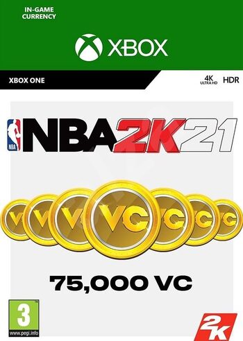 NBA 2K21: 75000 VC XBOX LIVE Klucz GLOBAL