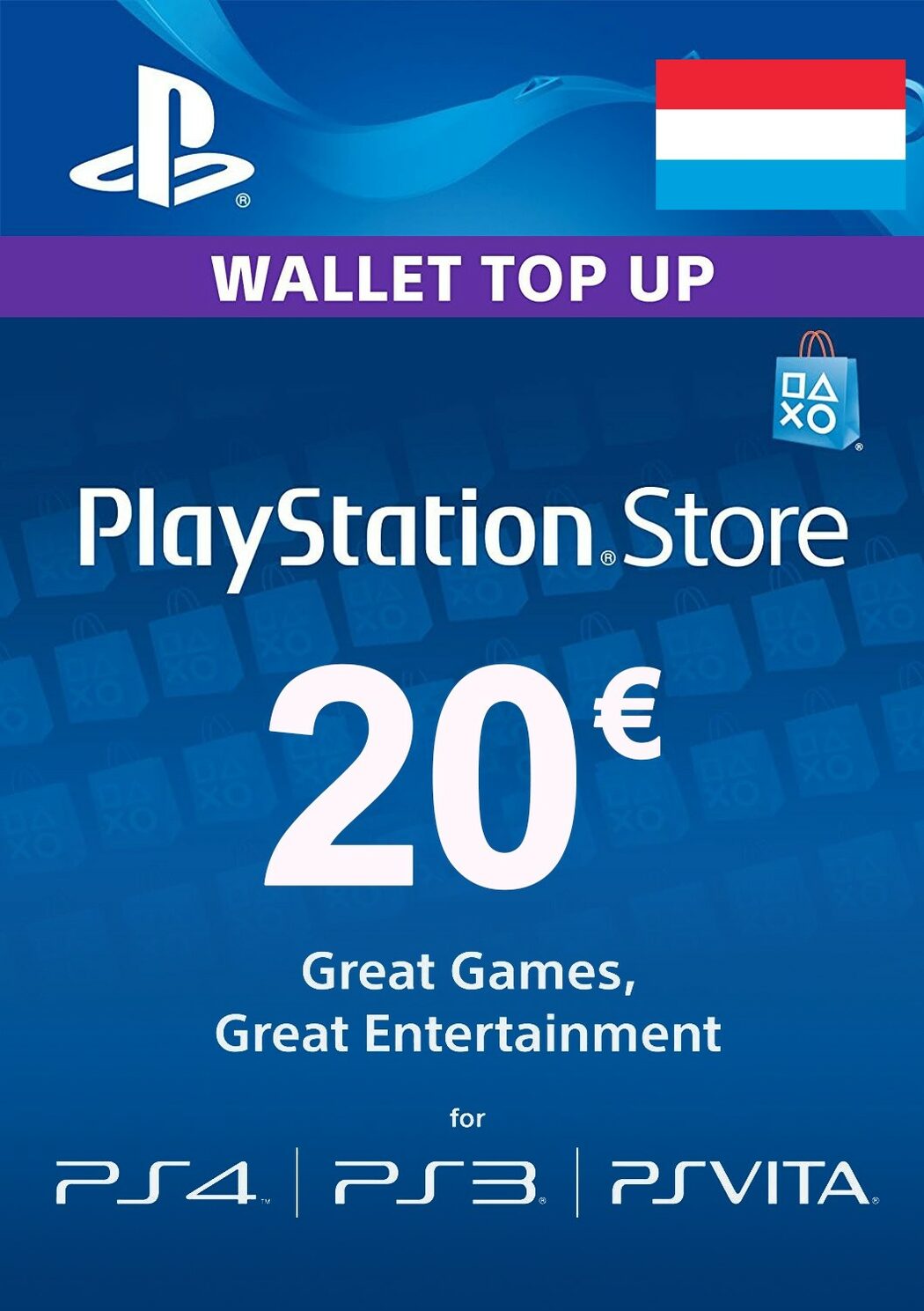 Playstation Network Card - £20 (PS Vita/PS3/PS4)