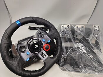 Su Garantija! Logitech G29 steering wheel, vairas su pedalais, PS5, PS4, PC. G1 for sale