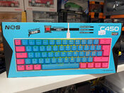 NOS C450 RGB mechanical Mini Pro Keyboard zaidimu klaviatura Limited Edition Lollipop! Red switches