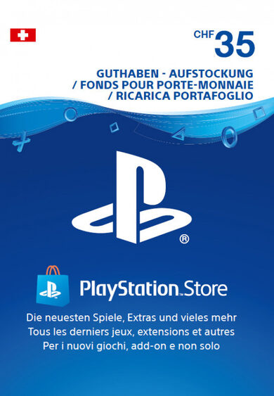 E-shop Playstation Network Card 35 CHF (CH) PSN Key SWITZERLAND