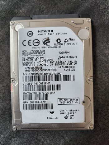 Hitachi 500 GB HDD Storage