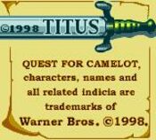 Quest for Camelot Game Boy Color