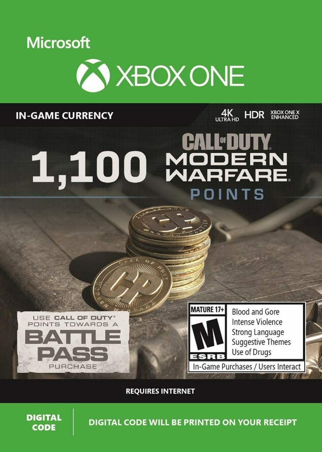 xbox points card