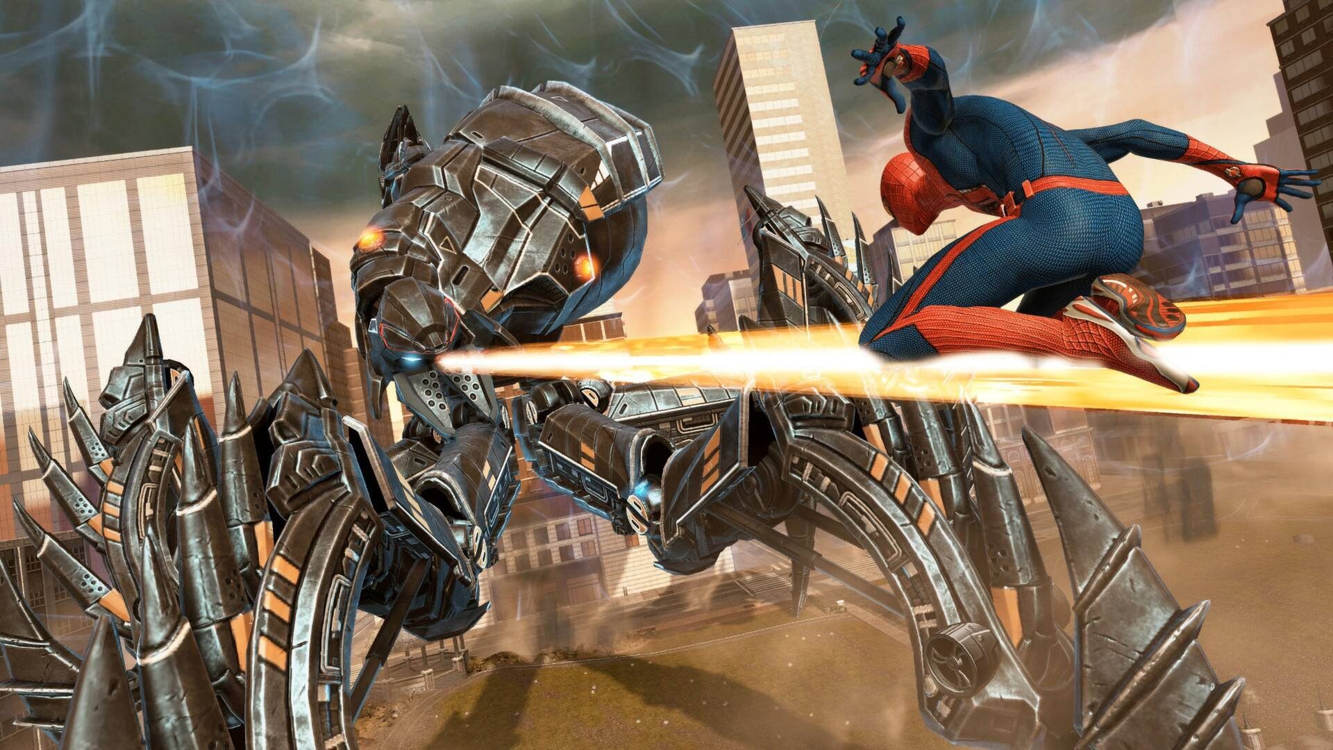 Спайдер 2 на пк. The amazing Spider-man (игра, 2012). The amazing Spider-man 2012 роботы. Роботы the amazing Spider man игра. Робот паук человек паук.