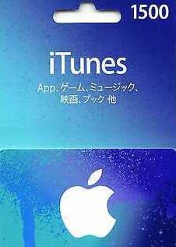 Apple iTunes Gift Card 1500 JPY iTunes Key JAPAN
